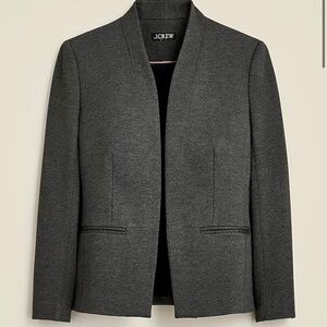 J. Crew Going Out Blazer in Stretch Twill Dark Gray Size 0P Petite